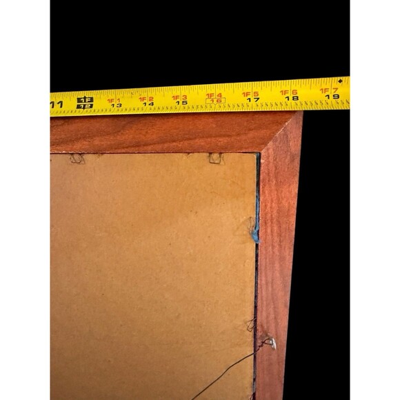 VTG 80s Tale of Peter Rabbit BIG Framed Wood Poster Nursery Mouse Wall Decor - Picture 3 of 9